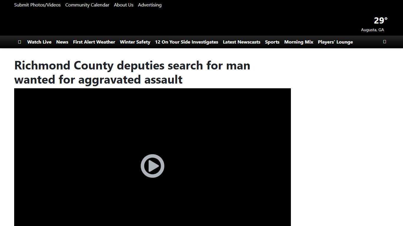 Richmond County deputies search for man wanted for aggravated assault