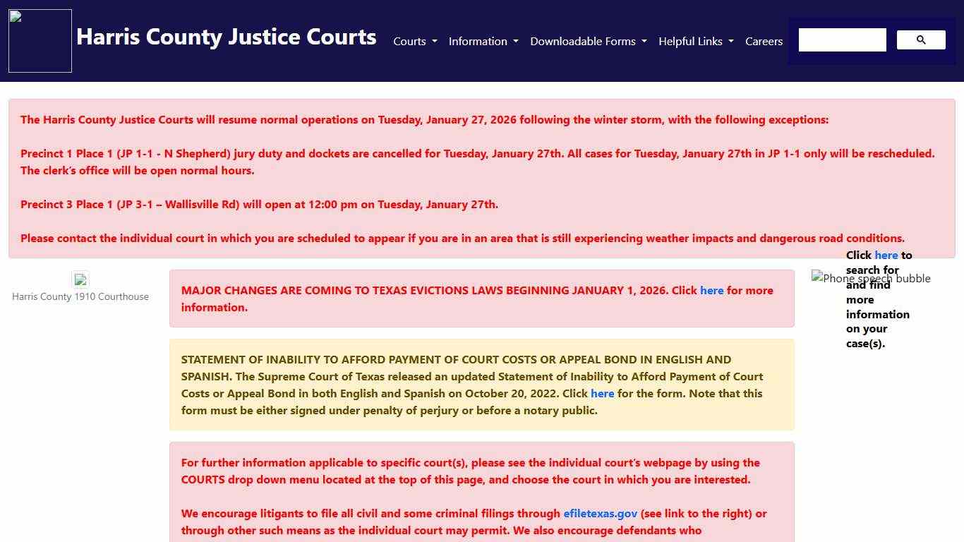 Harris County Justice of the Peace Courts