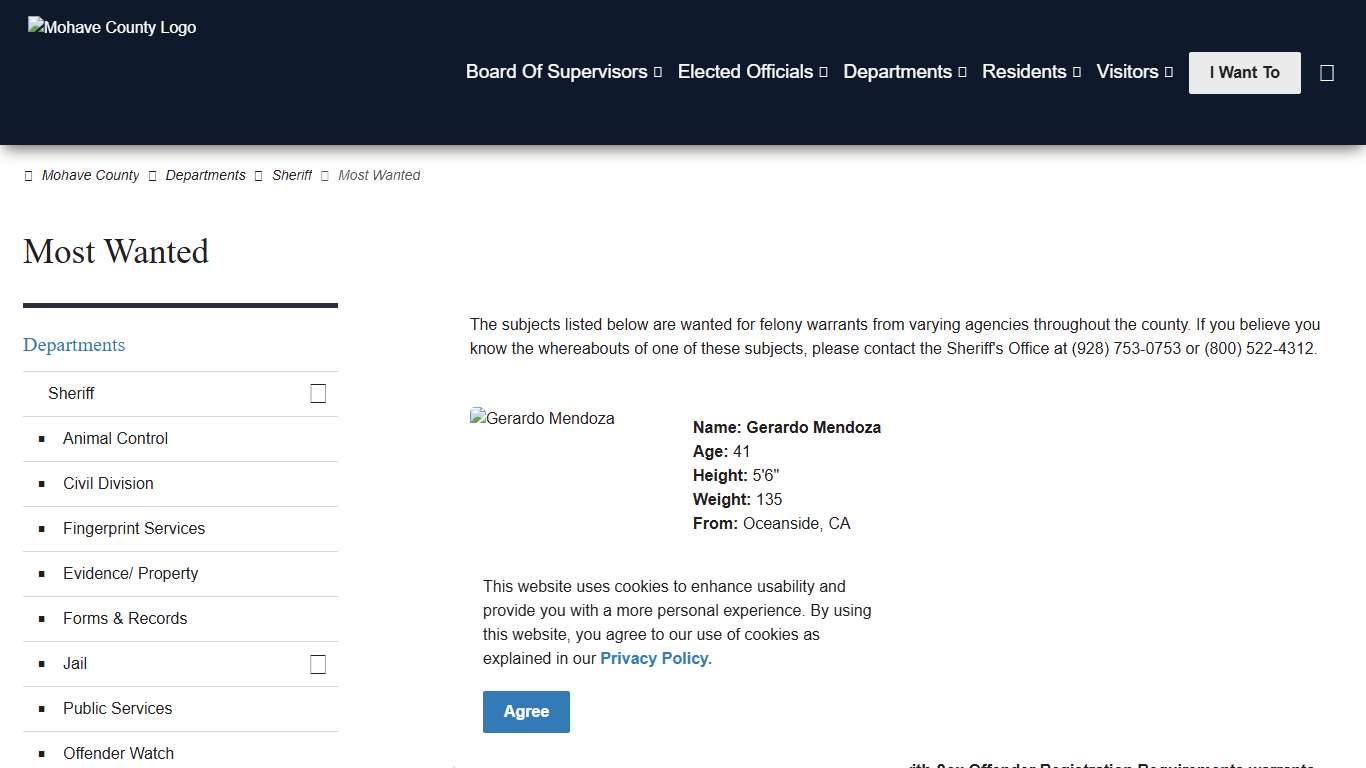 Most Wanted Mohave County